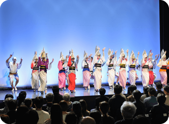 阿波おどりプレイベントの様子